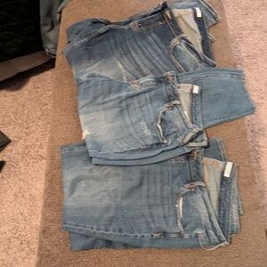 Women's Blue Washed Denim Jeans